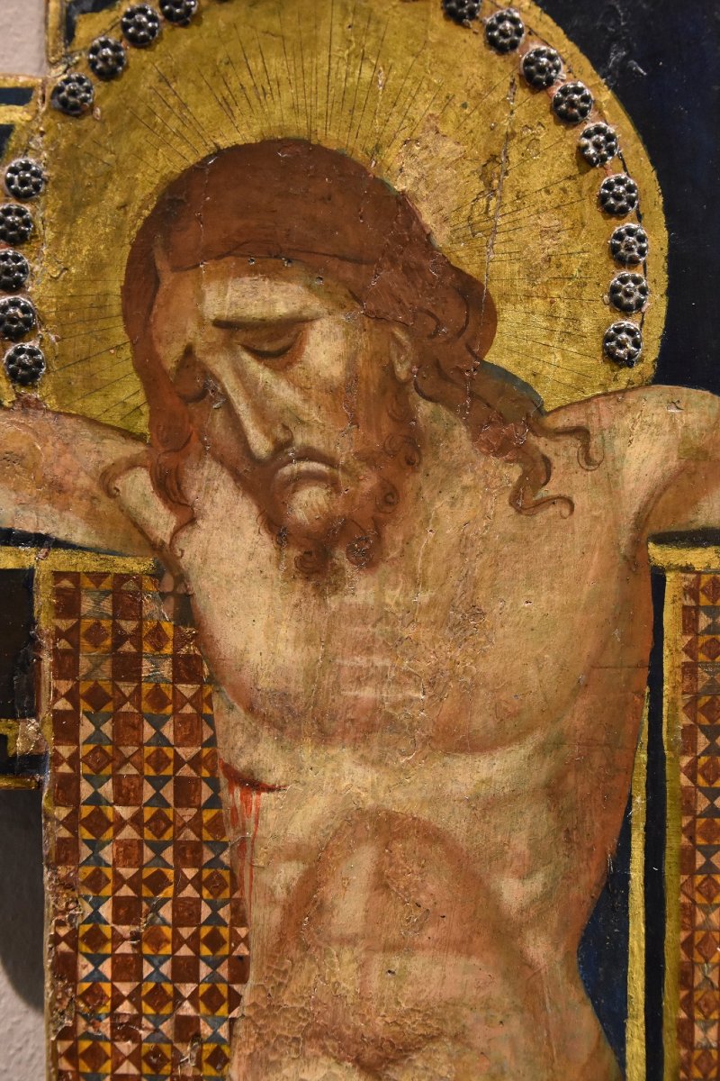 Antico Crocifisso con Dio Padre, la Vergine e San Giovanni-photo-4