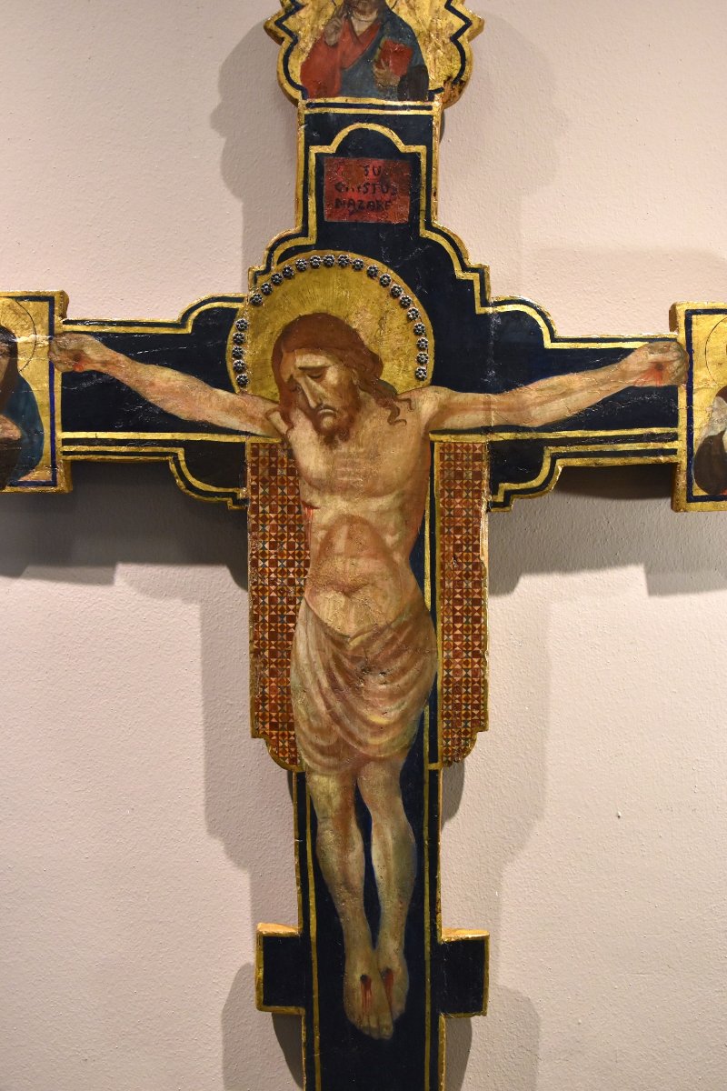 Antico Crocifisso con Dio Padre, la Vergine e San Giovanni-photo-6