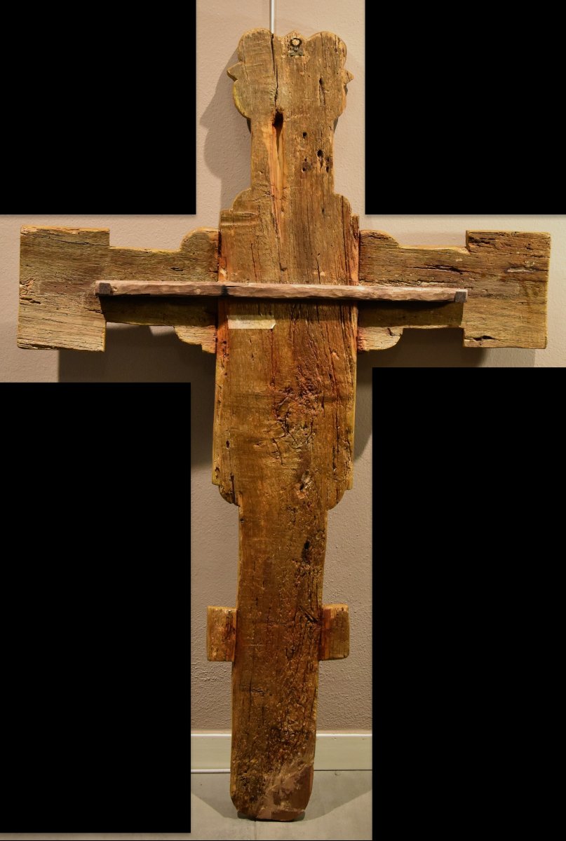 Antico Crocifisso con Dio Padre, la Vergine e San Giovanni-photo-7