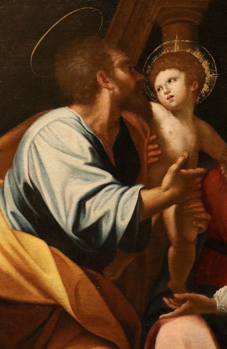 Sacra Famiglia, Cristoforo Roncalli, detto il Pomarancio (Pomarance, 1552 - Roma, 1626) Bottega-photo-4