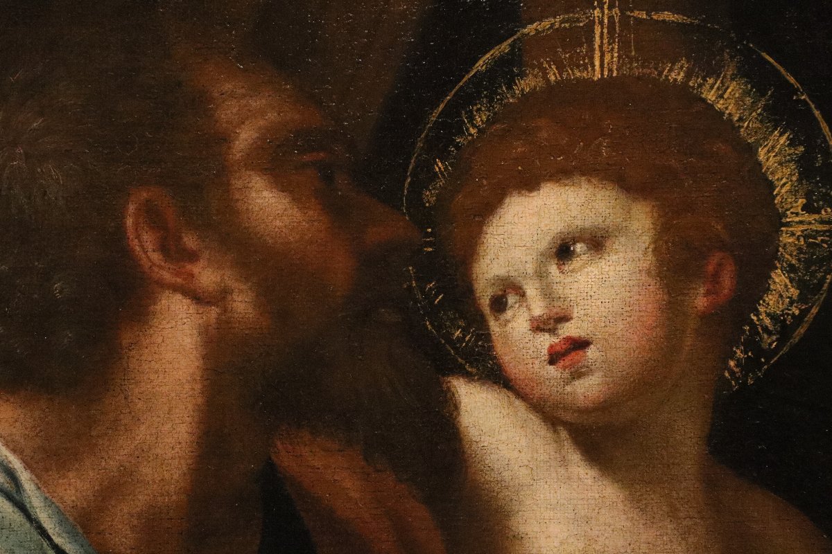 Sacra Famiglia, Cristoforo Roncalli, detto il Pomarancio (Pomarance, 1552 - Roma, 1626) Bottega-photo-3
