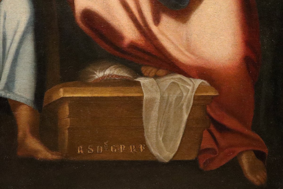 Sacra Famiglia, Cristoforo Roncalli, detto il Pomarancio (Pomarance, 1552 - Roma, 1626) Bottega-photo-7