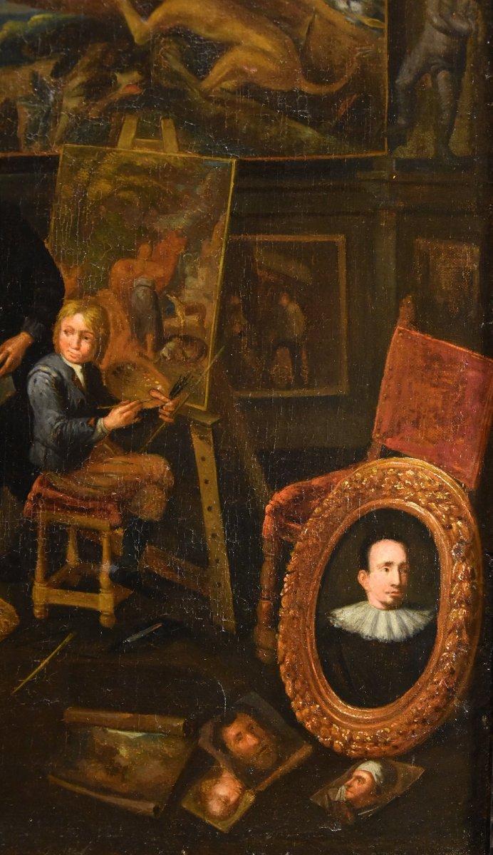 Lo studio dell’artista, Gerard Thomas (Anversa 1663-1720) Attribuibile a-photo-2