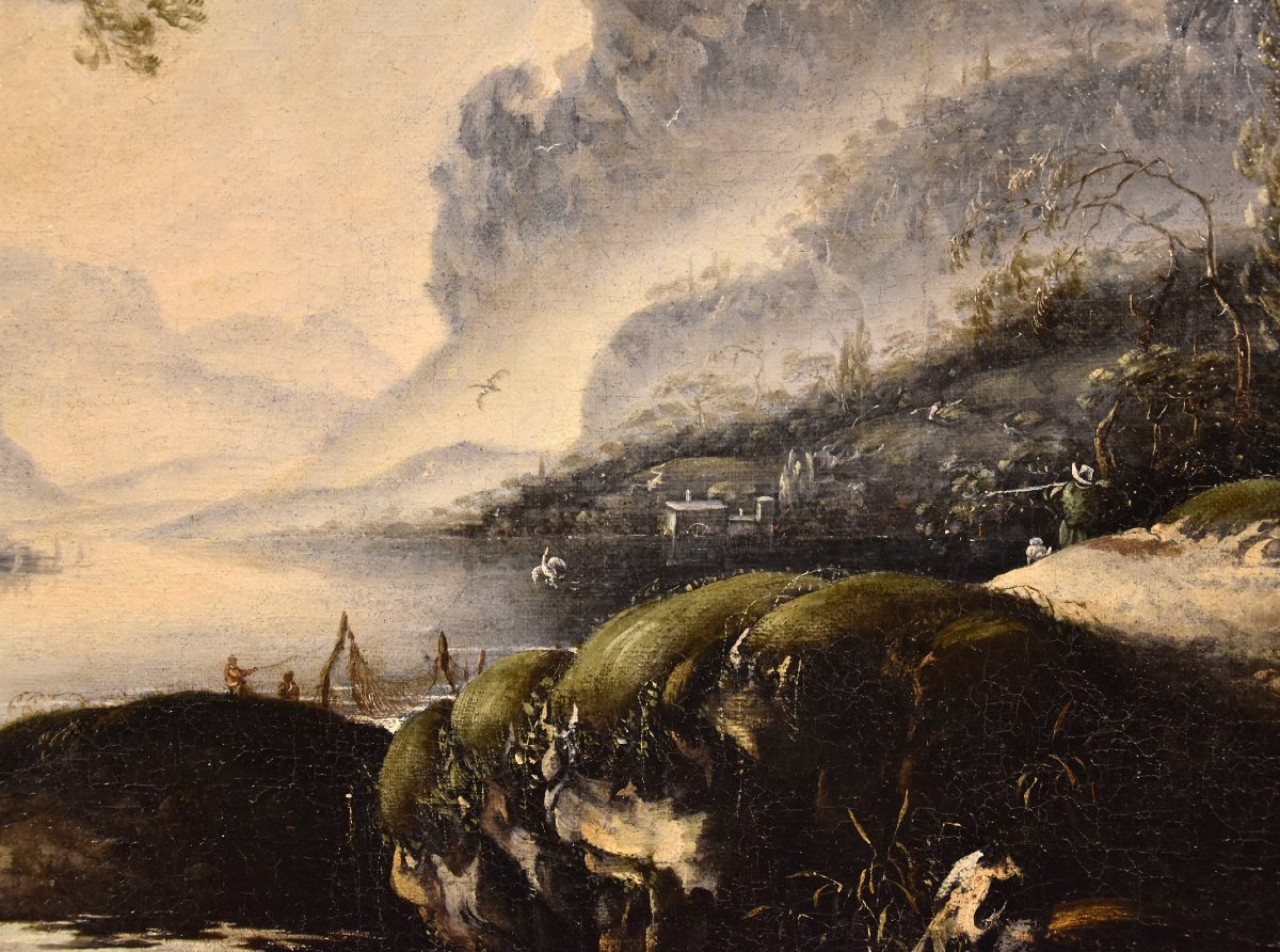 Paesaggio invernale, Hans de Jode (L'Aia, 1630 – Vienna, 1663)-photo-5