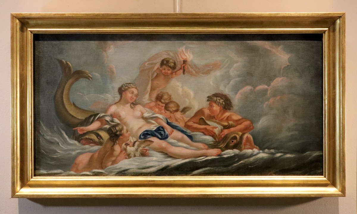 Venere sulle acque, Francois Boucher (Parigi, 1703 - 1770) cerchia-photo-2