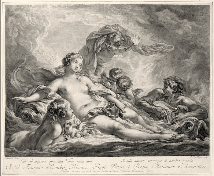Venere sulle acque, Francois Boucher (Parigi, 1703 - 1770) cerchia-photo-4