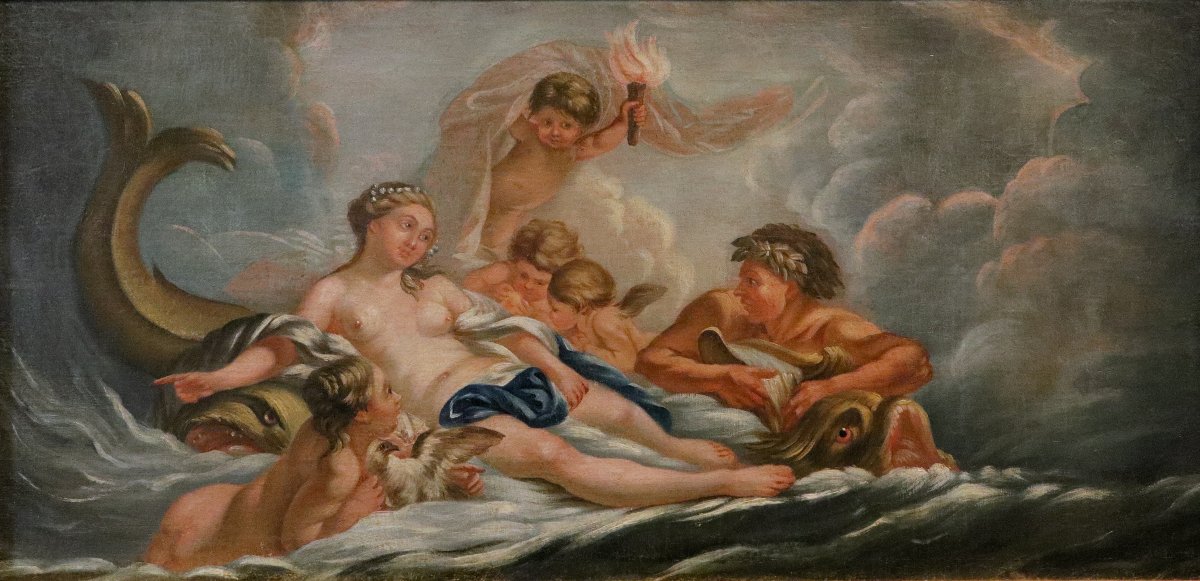 Venere sulle acque, Francois Boucher (Parigi, 1703 - 1770) cerchia