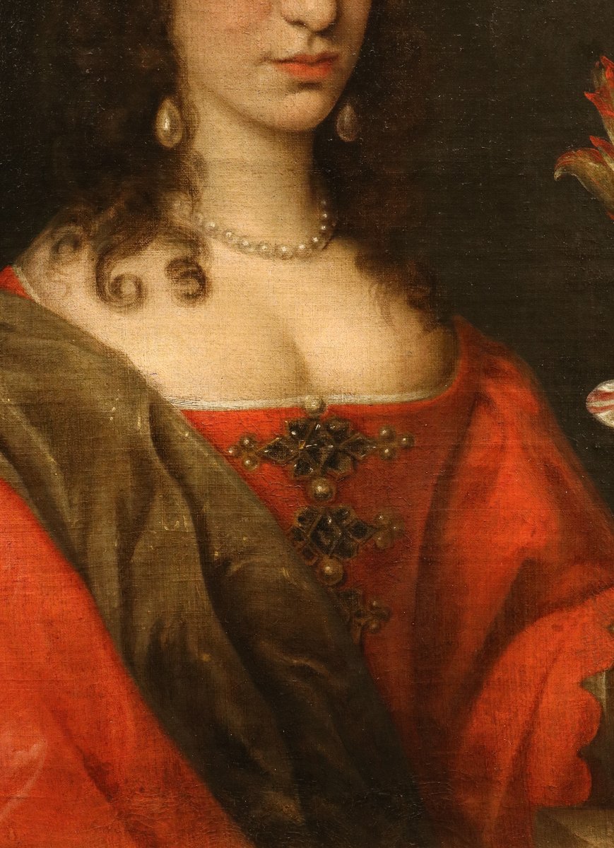 Willem van Honthorst (Utrecht, 1594 – 1666)  Ritratto di Luisa Enrichetta d'Orange-photo-3