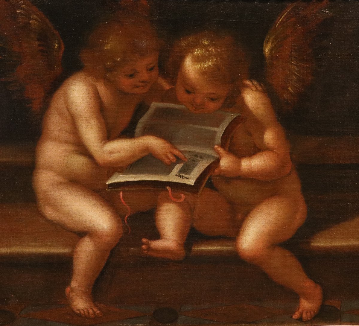 Angeli con cartiglio/ Angeli con libro, Guglielmo Caccia 'il Moncalvo' -photo-3