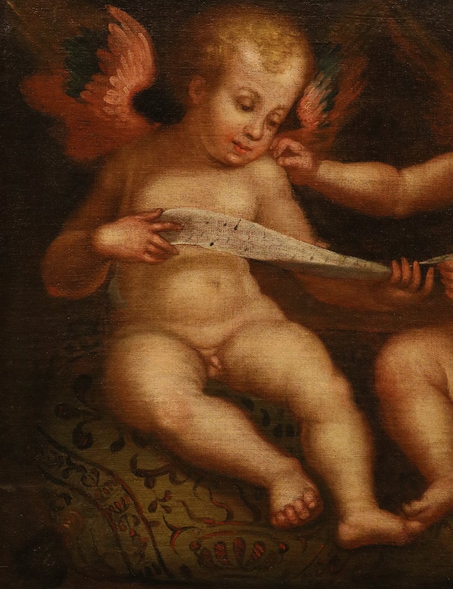 Angeli con cartiglio/ Angeli con libro, Guglielmo Caccia 'il Moncalvo' -photo-4