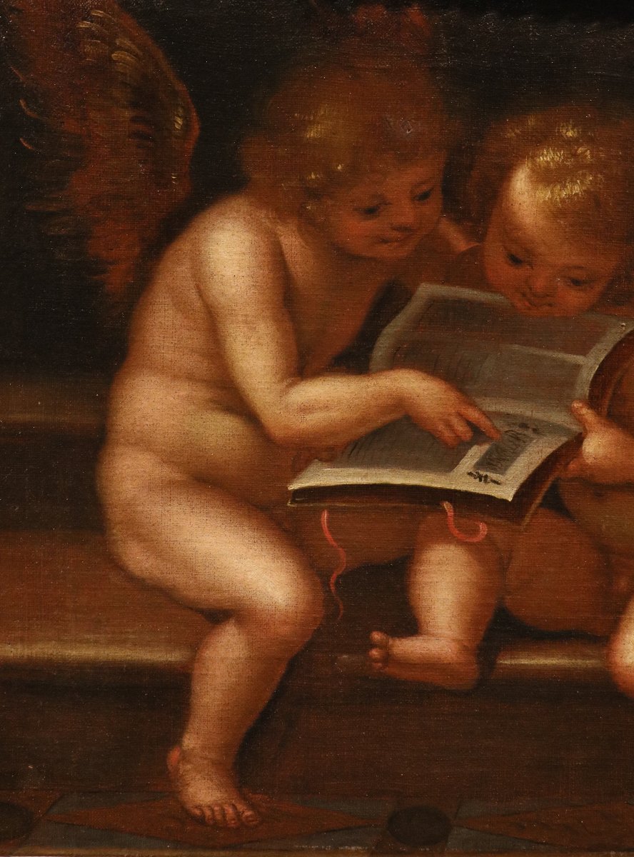 Angeli con cartiglio/ Angeli con libro, Guglielmo Caccia 'il Moncalvo' -photo-5