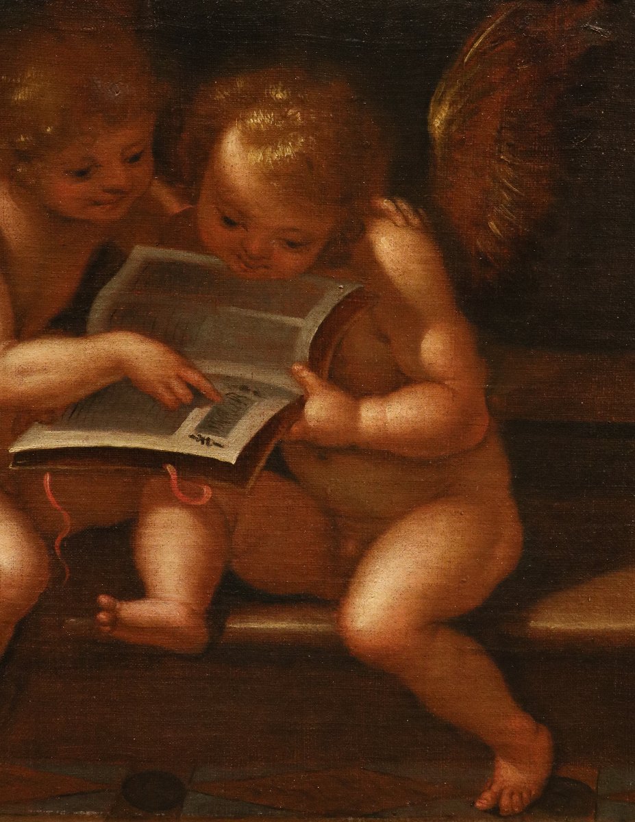 Angeli con cartiglio/ Angeli con libro, Guglielmo Caccia 'il Moncalvo' -photo-6