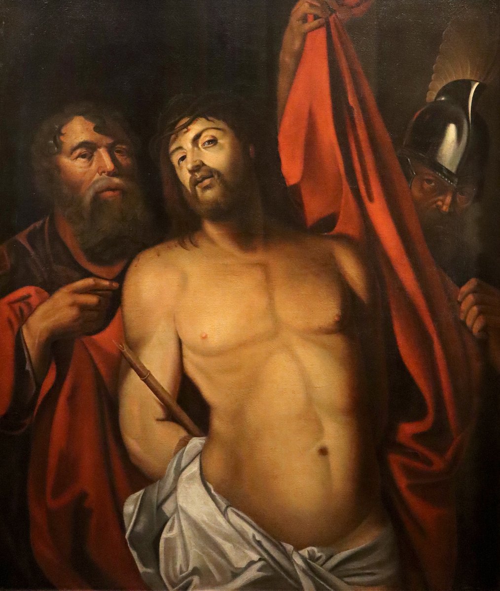 Ecce Homo, Peter Paul Rubens (Siegen 1577 - Anversa 1640), Seguace di-photo-2