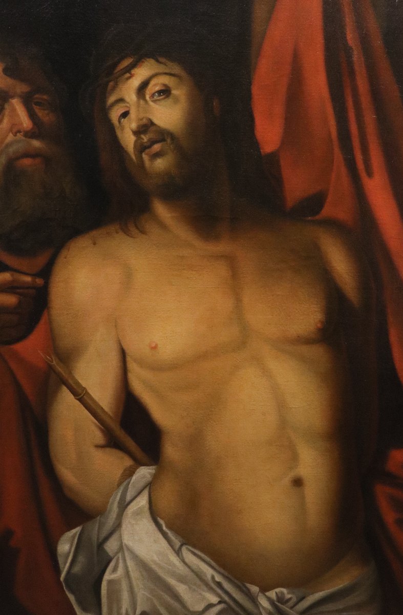 Ecce Homo, Peter Paul Rubens (Siegen 1577 - Anversa 1640), Seguace di-photo-5