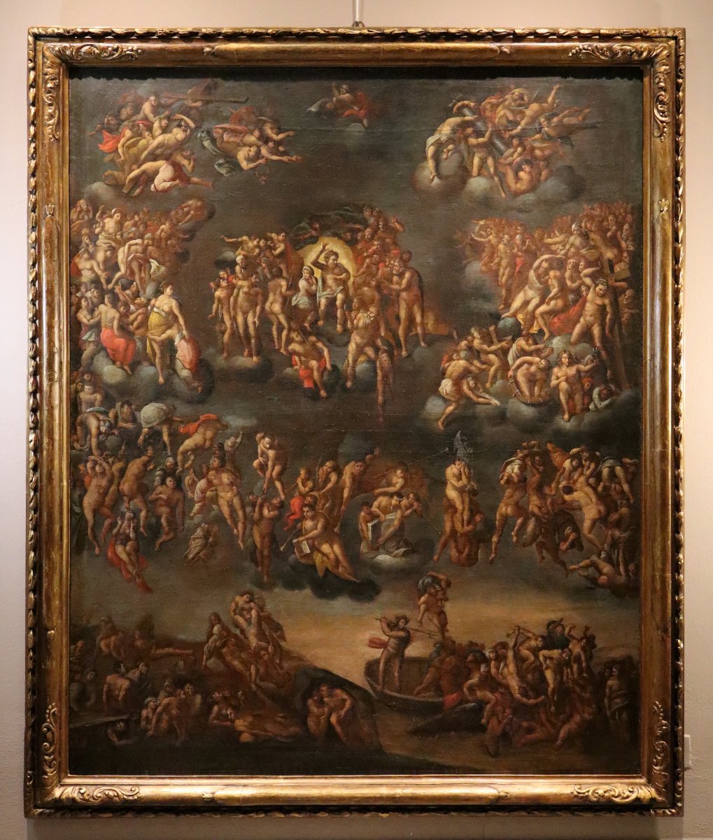 Il Giudizio Universale (da Michelangelo), Pittore romano del XVII secolo-photo-2