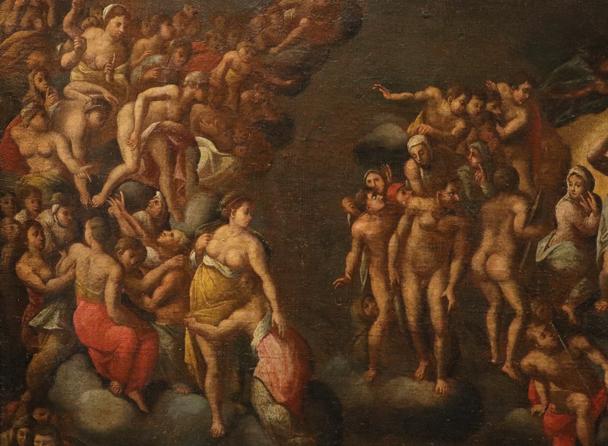 Il Giudizio Universale (da Michelangelo), Pittore romano del XVII secolo-photo-4