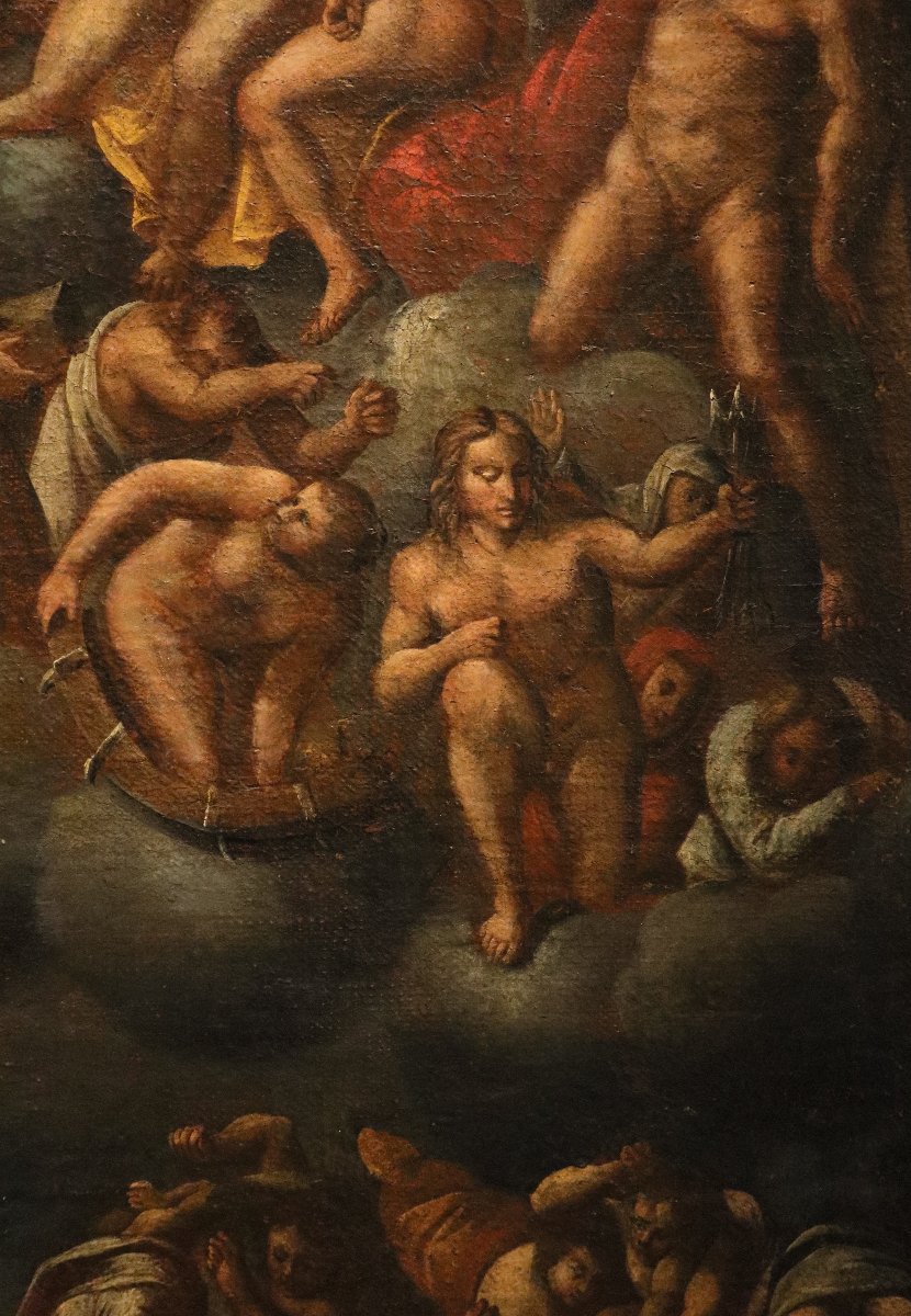 Il Giudizio Universale (da Michelangelo), Pittore romano del XVII secolo-photo-3