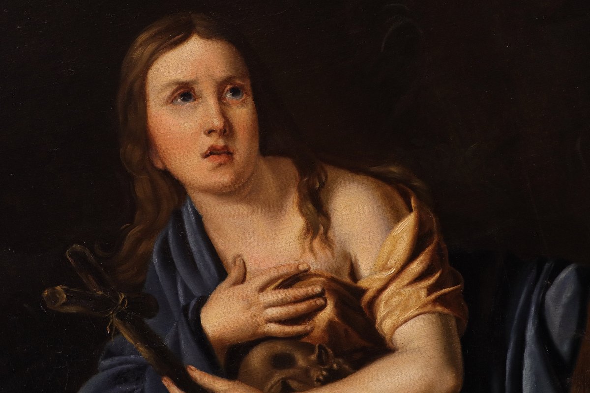 Maria Maddalena penitente, Alessandro Tiarini (Bologna, 1577 – 1668) Cerchia di-photo-4