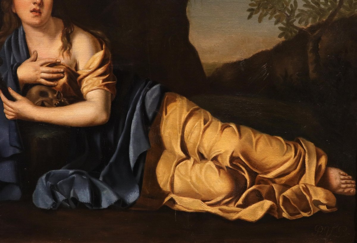 Maria Maddalena penitente, Alessandro Tiarini (Bologna, 1577 – 1668) Cerchia di-photo-3