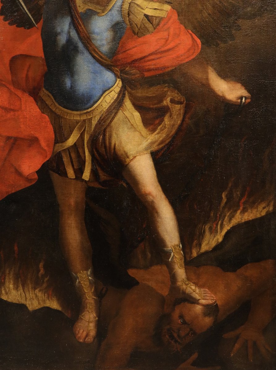 San Michele Arcangelo, Guido Reni (Bologna 1575 - 1642) Bottega-photo-6