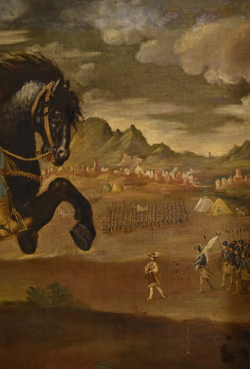 Ritratto equestre di Pietro Strozzi, Pittore fiorentino XVII-XVIII Secolo-photo-2