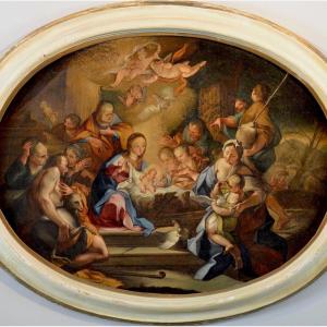 L’Adorazione dei pastori, Sebastiano Conca (Napoli 1680 - 1764) cerchia di