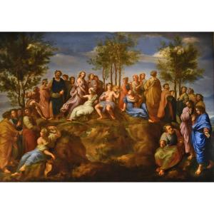 Il Parnasio con Apollo e le Muse, RAFFAELLO SANZIO (Urbino, 1483 - Roma, 1520) seguace di