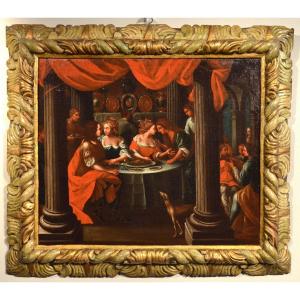 I piaceri del Figliol prodigo, Pittore fiammingo attivo in Veneto primi del XVII secolo