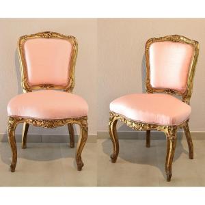 Coppia di sedie del periodo rococò, Francia XVIII secolo