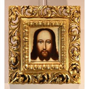 Volto di Cristo come Salvator Mundi, Pittore fiammingo, XVI/XVII secolo