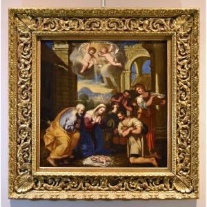 Natività con adorazione dei pastori, Giacinto Gimignani (Pistoia, 1606 - Roma, 1681) bottega 