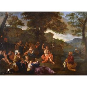 Lorenzo Pasinelli (Bologna, 1629 - 1700), Predica di San Giovanni Battista