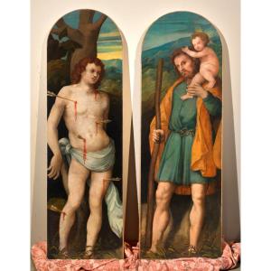 San Sebastiano e San Cristoforo, Zenone Veronese (o Zeno da Verona) (Verona, 1484 - 1554)