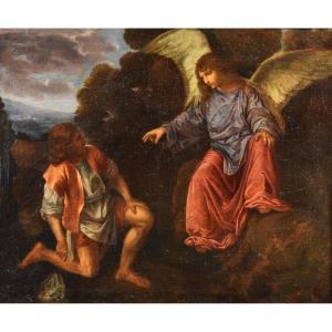 Tobiolo e l’Angelo, Giovanni Gerolamo Savoldo (Brescia, 1480 circa – post 1548) Seguace di