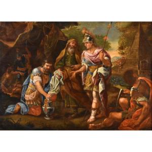 Alessandro Magno al sepolcro di Achille, Francesco De Mura (Napoli, 1696 – 1782) bottega di