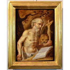San Girolamo, cerchia di Prospero Fontana (Bologna 1512 - 1597)