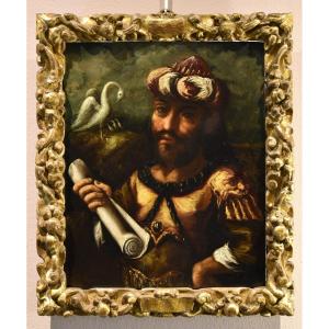 Ritratto dell'alchimista Geber, Pittore manierista fiammingo XVII secolo