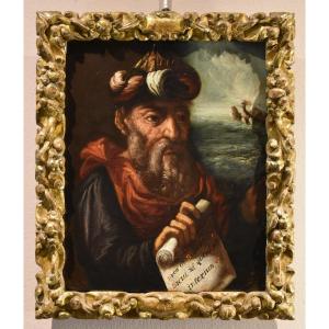 Ritratto dell'alchimista Ermete, Pittore manierista fiammingo XVII secolo