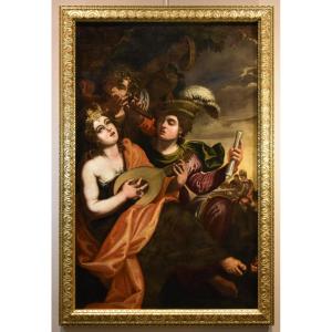 Enea e la regina Didone, Attribuito a Pseudo-Caroselli (Roma, attivo c.a 1630/1650)
