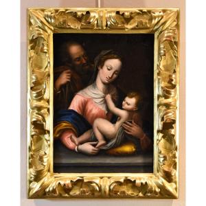 La Sainte Famille  École toscane XVIIe-XVIIIe siècle