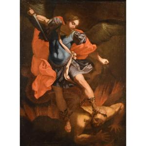 San Michele Arcangelo, Guido Reni (1575 - 1642) cerchia di