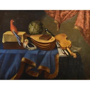 Natura morta con strumenti musicali, Bonaventura Bettera (Bergamo, 1663 – 1718 circa) (1/2)