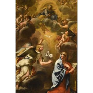 Annonciation avec Dieu le Père, Ciro Ferri (Rome, 1634 – Rome, 1689) Attribuable à