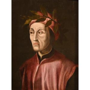 Ritratto di Dante Alighieri, Cristofano di Papi dell'Altissimo (Firenze 1525 –  1605) bottega