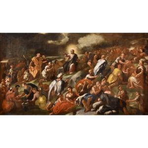 Moltiplicazione dei pani e dei pesci, Angelo Solimena (Canale di Serino 1629 - Barra, 1716)