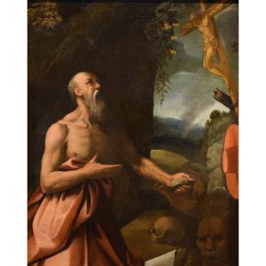 San Girolamo, Bottega di Alessandro Bonvicino, detto il Moretto (Brescia, 1498 circa – 1554)