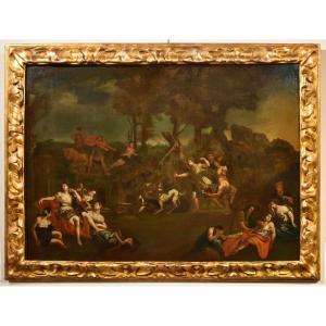 Bon Boullogne (Parigi, 1649 - Parigi, 1717) bottega di Episodi del mito di Diana