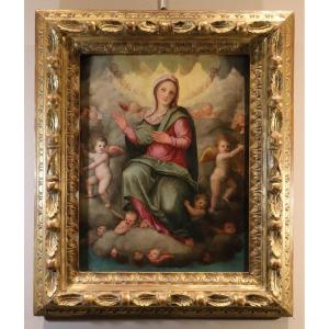 Madonna in gloria tra gli angeli, Giovanni Balducci (Firenze, 1560 – Napoli, dopo il 1631)