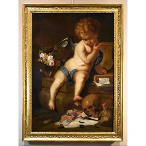 Vanitas (come Allegoria della Vanità), Erasmus Quellinus II (Anversa 1607 - 1672)