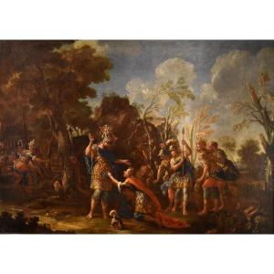 Alessandro Magno concede clemenza ai Persiani, Francesco Fontebasso (Venezia 1709 - 1769)